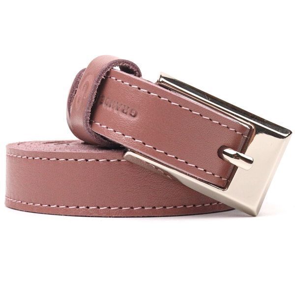 Excellent women's belt made of genuine leather Grande Pelle 21448 Pink 21448 фото