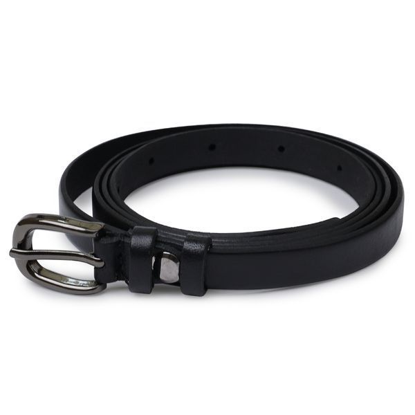 Universal women's leather belt Vintage 20759 Black 20759 фото