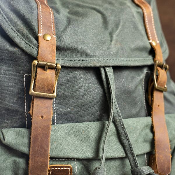 Textile travel backpack Vintage 20056 Green 20056 фото