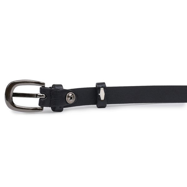 Universal women's leather belt Vintage 20759 Black 20759 фото