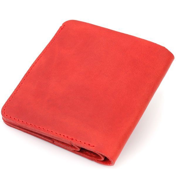 Women's vintage leather wallet Shvigel 16602 Red 16602 фото