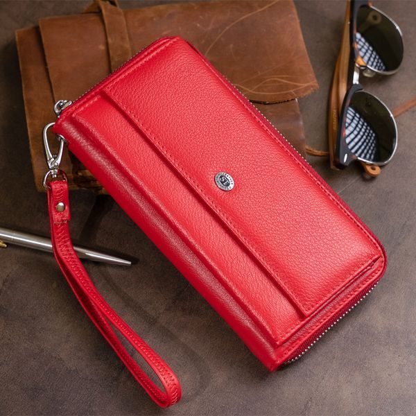 Women's wallet ST Leather 19299 Red 19299 фото