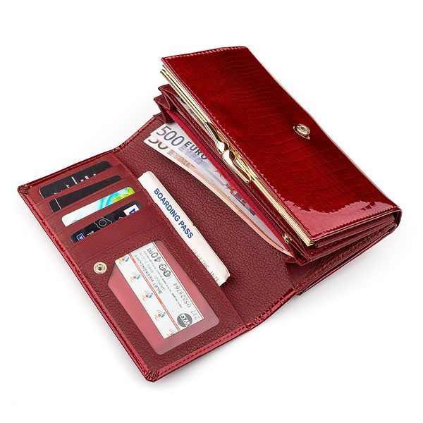 Кошелек женский ST Leather 18430 (S9001A) очень красивый Красный 18430 фото