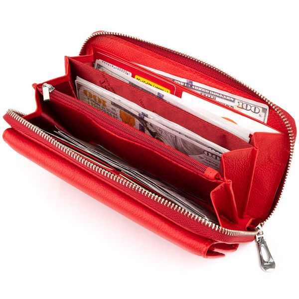Women's wallet ST Leather 19299 Red 19299 фото