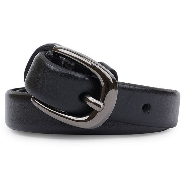 Universal women's leather belt Vintage 20759 Black 20759 фото