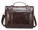Портфель из гладкой кожи Vintage 14866 Коричневый 14866 фото 2