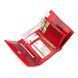 Women's wallet SEA SNAKE LEATHER 18280 made of genuine sea snake leather Red 18280 фото 3