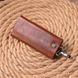 Good quality key holder in glossy leather Ukraine GRANDE PELLE 16722 Light brown 16722 фото 7