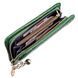 Women's leather wallet with exotic embossing Guxilai 18962 Green 18962 фото 3