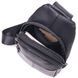 Modern men's shoulder bag made of genuine leather 21307 Vintage Black 21307 фото 4