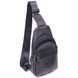 Modern men's shoulder bag made of genuine leather 21307 Vintage Black 21307 фото 1
