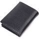 Small wallet without clasp made of genuine grain leather KARYA 21364 Black 21364 фото 2