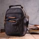 Small men's bag made of thick textile 21243 Vintage Black 21243 фото 7