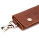 Good quality key holder in glossy leather Ukraine GRANDE PELLE 16722 Light brown 16722 фото 5
