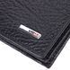 Small wallet without clasp made of genuine grain leather KARYA 21364 Black 21364 фото 3