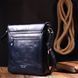 Practical men's bag KARYA 20840 leather Blue 20840 фото 10