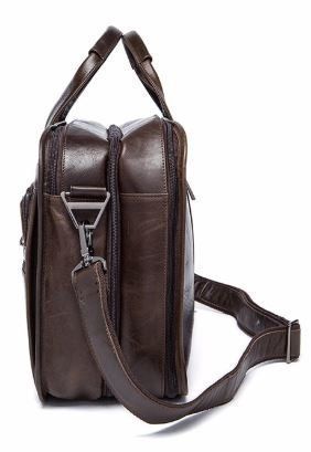 Сумка для ноутбука из натуральной кожи Vintage 14870 Коричневая 14870 фото