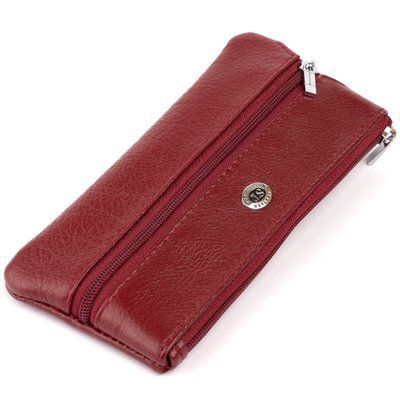 Women's key holder-wallet with pocket ST Leather 19352 Burgundy 19352 фото