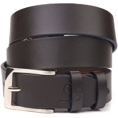 Stylish men's trouser belt made of genuine leather Grande Pelle 21449 Brown 21449 фото