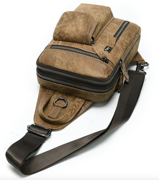 Men's shoulder bag Vintage 20096 Light brown 20096 фото