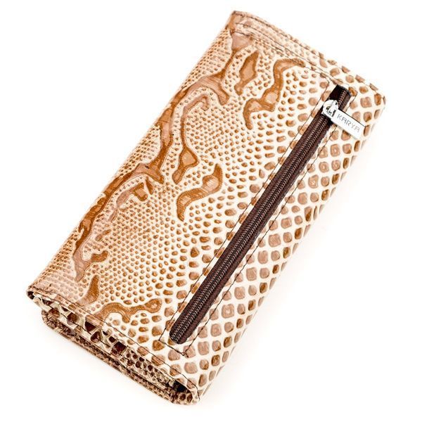 Women's wallet KARYA 17263 leather Light brown 17263 фото