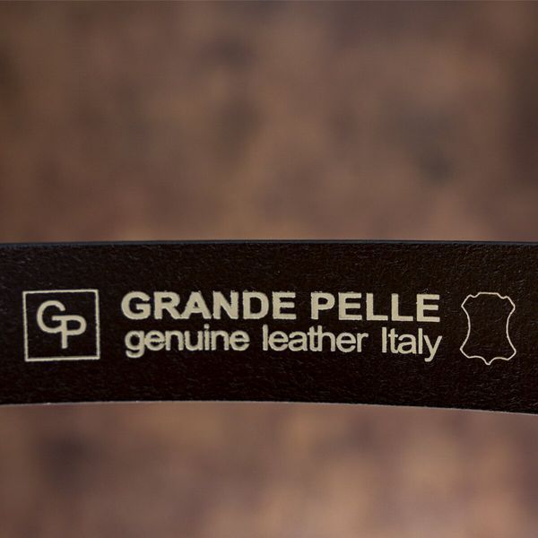 Ремінь чоловічий GRANDE PELLE 00245 під штани Коричневий 00245 фото
