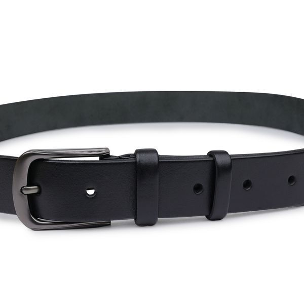 Classic belt for men Vintage 20708 Black 20708 фото