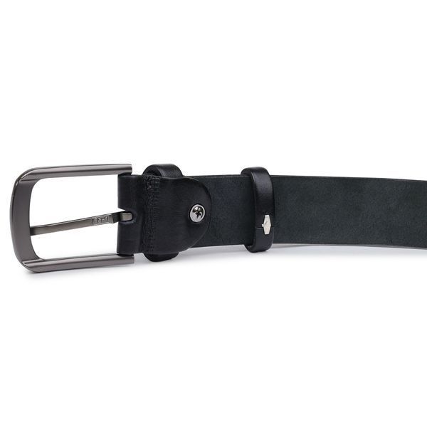 Classic belt for men Vintage 20708 Black 20708 фото