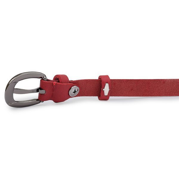 Thin stylish women's belt Vintage 20760 Red 20760 фото