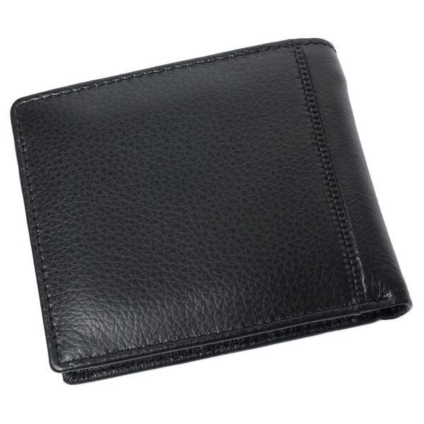 Men's leather wallet without button with document compartment F. Leather Collection F9 фото
