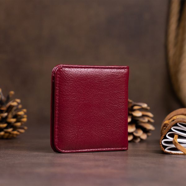 Маленький кошелек на кнопке женский ST Leather 19236 Бордовый 19236 фото