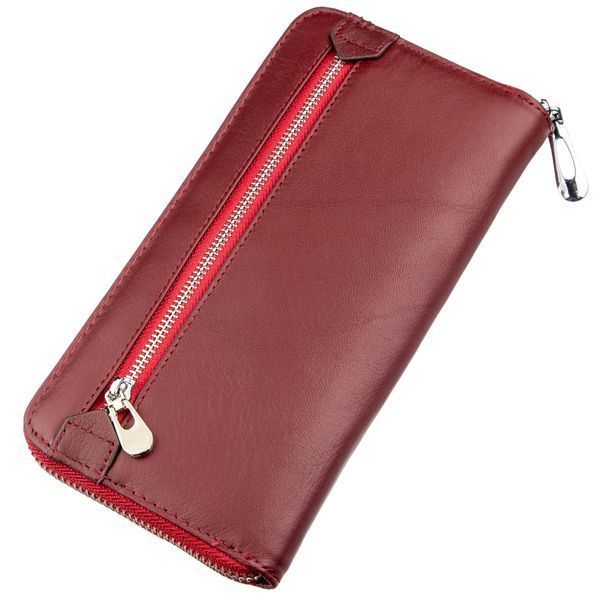 Універсальний жіночий клатч на блискавці ST Leather 18865 Червоний 18865 фото