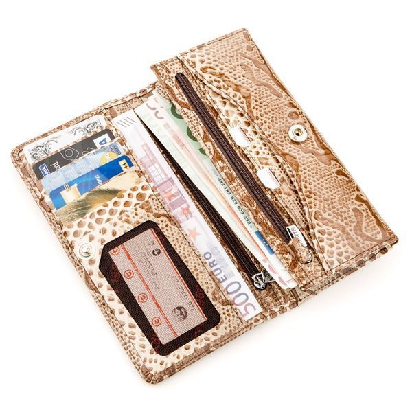 Women's wallet KARYA 17263 leather Light brown 17263 фото