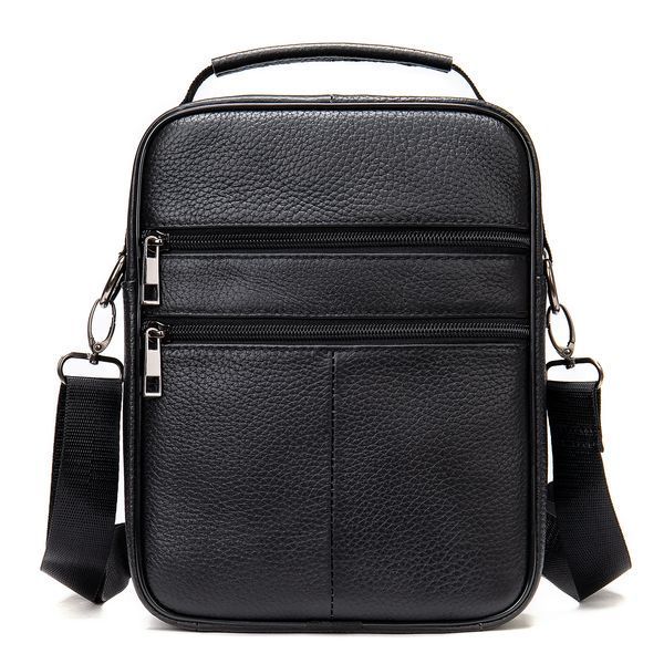 Men's leather messenger 20347 Vintage Black 20347 фото