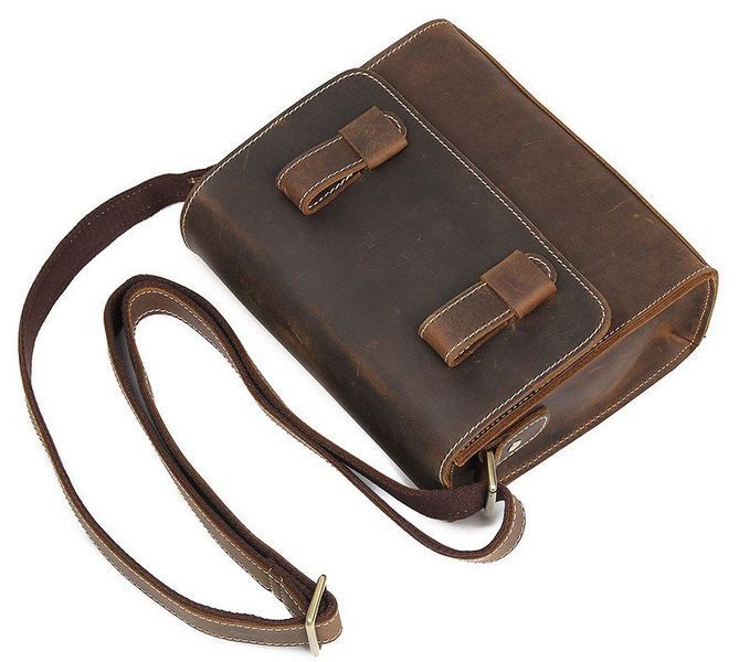 Cумка мужская-почтальонка в винтажной коже Vintage 14980 Коричневая 14980 фото