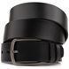 Men's belt with classic mechanical buckle Vintage 20316 Black 20316 фото 1