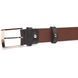 Stylish men's trouser belt made of genuine leather Grande Pelle 21449 Brown 21449 фото 3