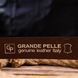 Stylish men's trouser belt made of genuine leather Grande Pelle 21449 Brown 21449 фото 7