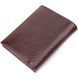 Men's wallet without clasp made of genuine grain leather KARYA 21365 Brown 21365 фото 2