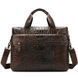 Сумка для ноутбука с тиснением под рептилию Vintage 14719 Коричневая 14719 фото 1