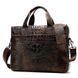 Сумка для ноутбука с тиснением под рептилию Vintage 14719 Коричневая 14719 фото 4