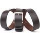 Stylish men's trouser belt made of genuine leather Grande Pelle 21449 Brown 21449 фото 2