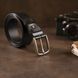 Men's belt with classic mechanical buckle Vintage 20316 Black 20316 фото 6