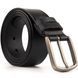 Men's belt with classic mechanical buckle Vintage 20316 Black 20316 фото 3
