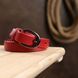 Thin stylish women's belt Vintage 20760 Red 20760 фото 8