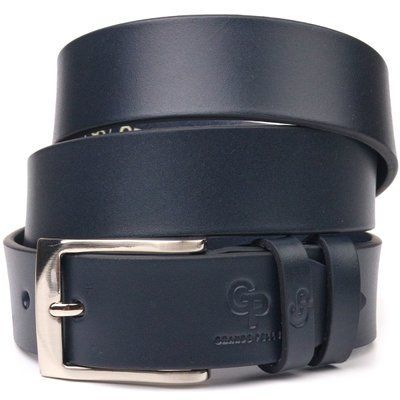 Men's trouser belt made of genuine leather Grande Pelle 21450 Blue 21450 фото
