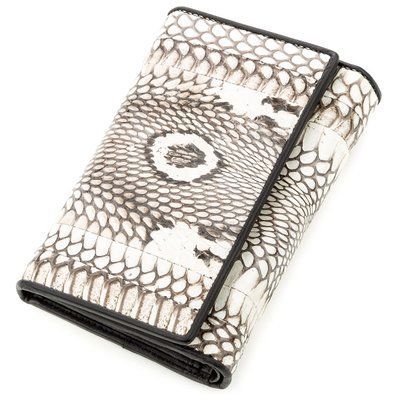 Гаманець SNAKE LEATHER 18546 з натуральної шкіри пітона Сірий 18546 фото
