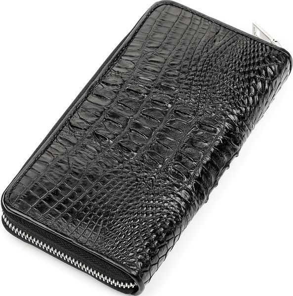 Кошелек CROCODILE LEATHER 18268 из натуральной кожи крокодила Черный 18268 фото