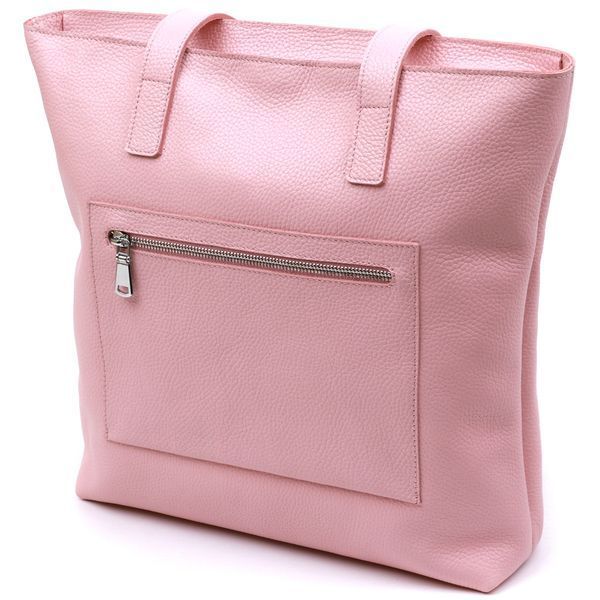 Spacious leather women's shopping bag Shvigel 16356 Pink 16356 фото
