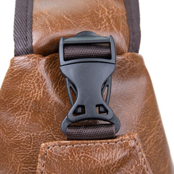 Shoulder bag with two compartments in leatherette Vintage 20561 Light brown 20561 фото